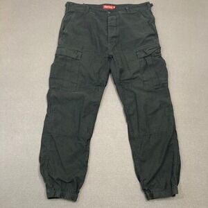 Supreme Cargo Pants Men's Size 34 Black Button Fly